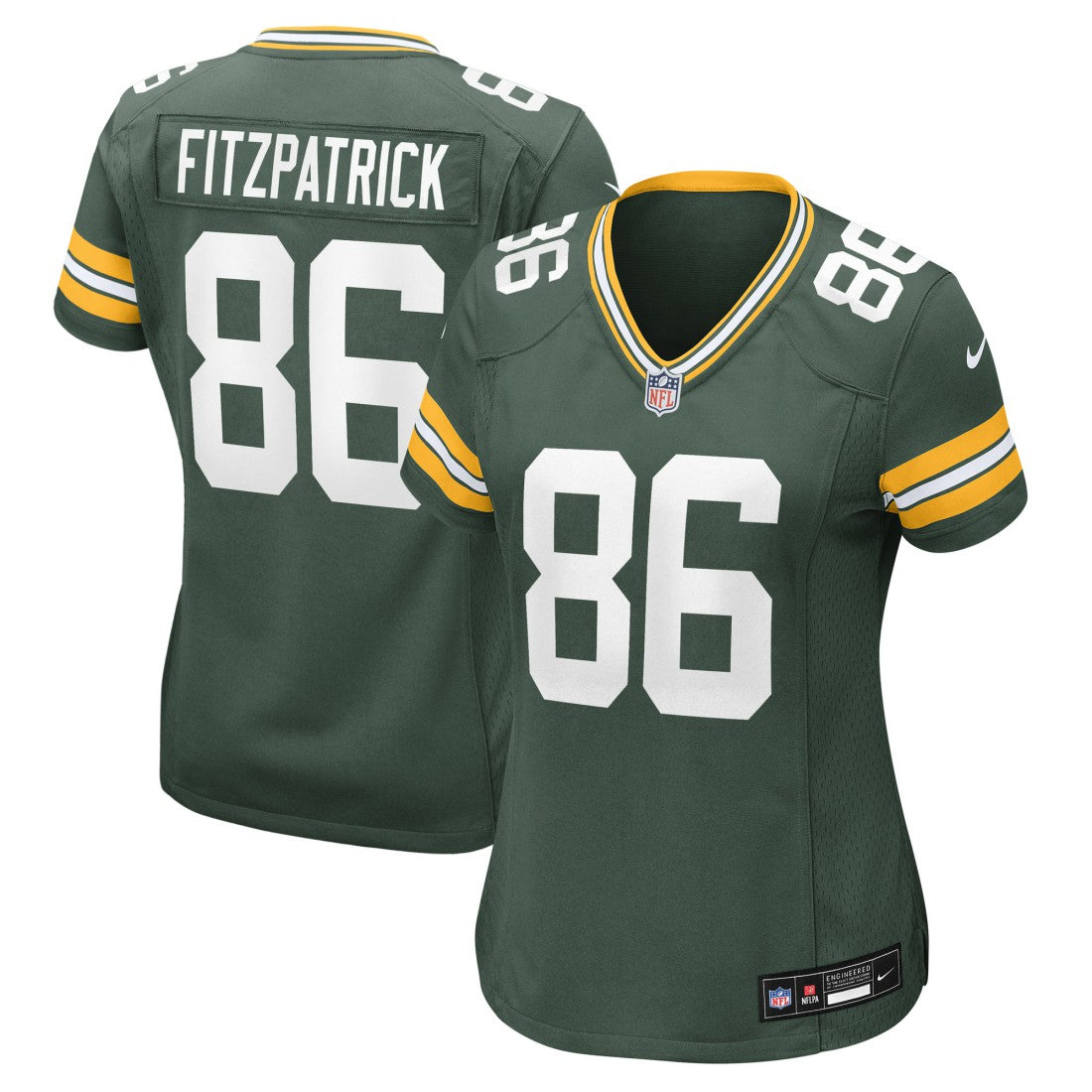 John FitzPatrick Green Bay Packers Women's Team Game Jersey - Green | Nike cheap