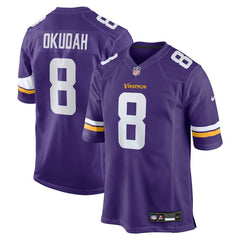 Jeff Okudah Minnesota Vikings Team Game Jersey - Purple | Nike outlet
