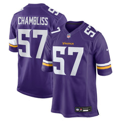 Chaz Chambliss Minnesota Vikings Team Game Jersey - Purple | Nike on sale