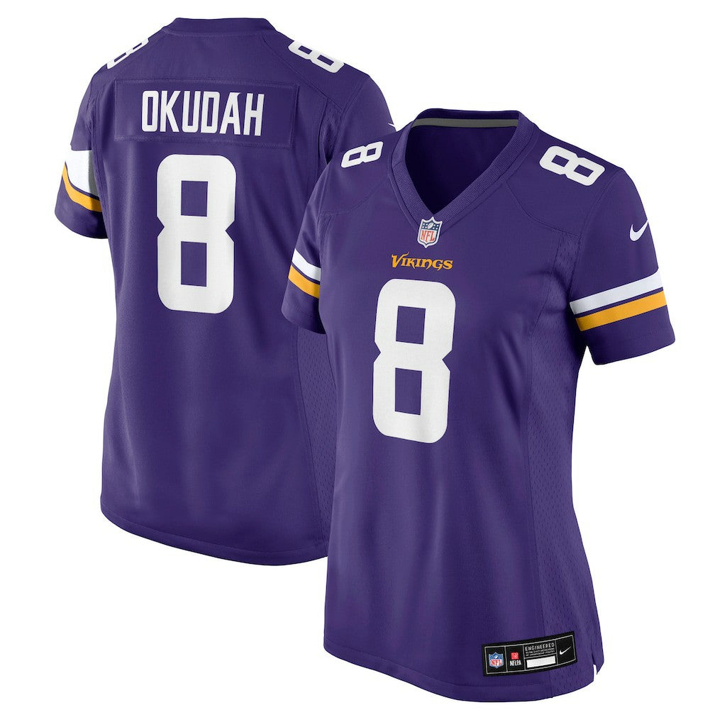 Jeff Okudah Minnesota Vikings Women's Team Game Jersey - Purple | Nike for sale