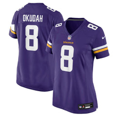 Jeff Okudah Minnesota Vikings Women's Team Game Jersey - Purple | Nike for sale