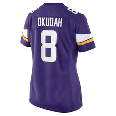 Jeff Okudah Minnesota Vikings Women's Team Game Jersey - Purple | Nike for sale
