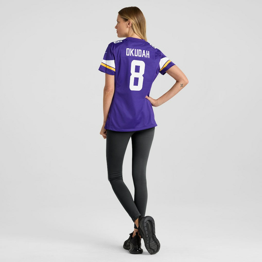 Jeff Okudah Minnesota Vikings Women's Team Game Jersey - Purple | Nike for sale