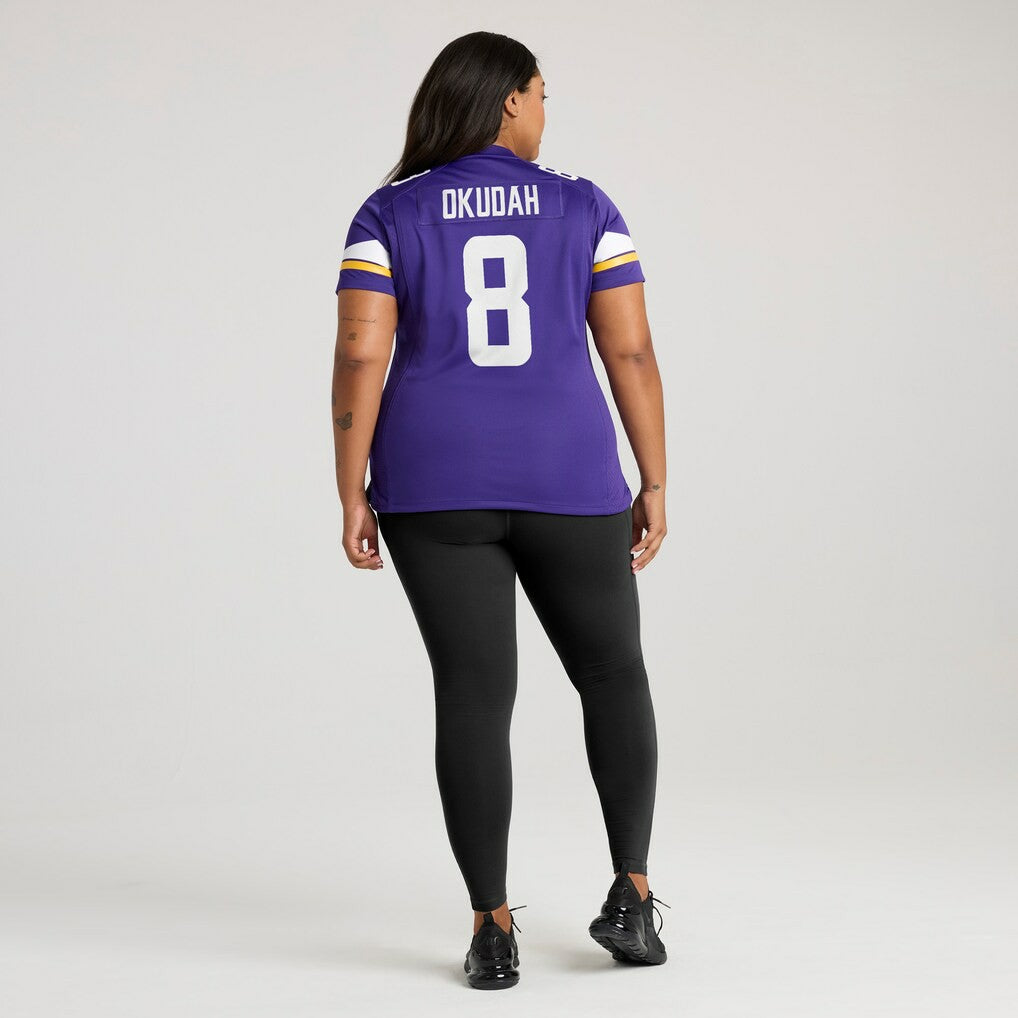 Jeff Okudah Minnesota Vikings Women's Team Game Jersey - Purple | Nike for sale