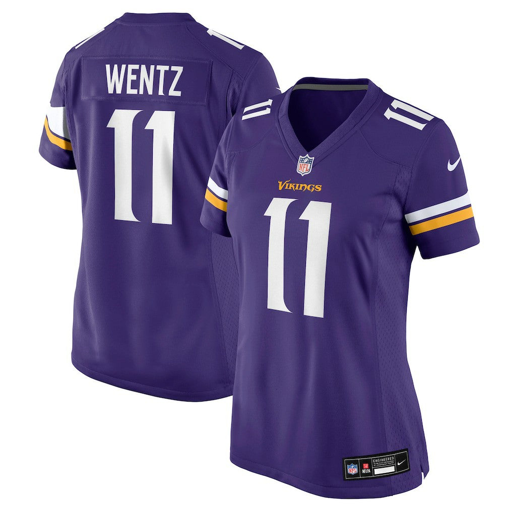 Carson Wentz Minnesota Vikings Women's Team Game Jersey - Purple | Nike for sale