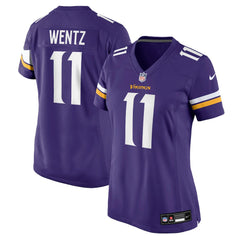 Carson Wentz Minnesota Vikings Women's Team Game Jersey - Purple | Nike for sale