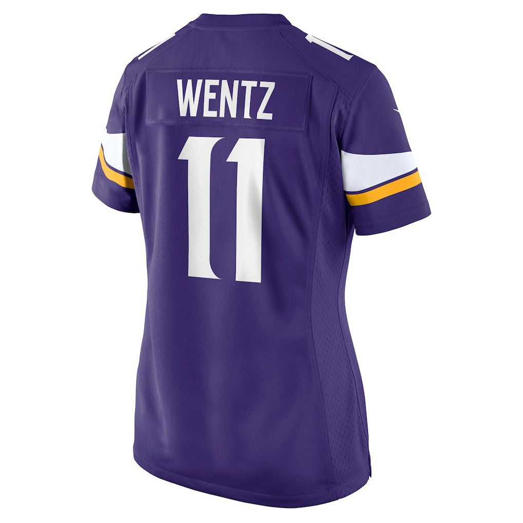 Carson Wentz Minnesota Vikings Women's Team Game Jersey - Purple | Nike for sale