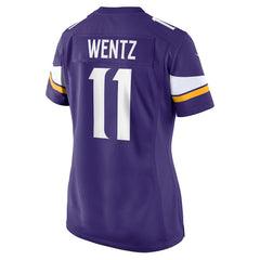 Carson Wentz Minnesota Vikings Women's Team Game Jersey - Purple | Nike for sale