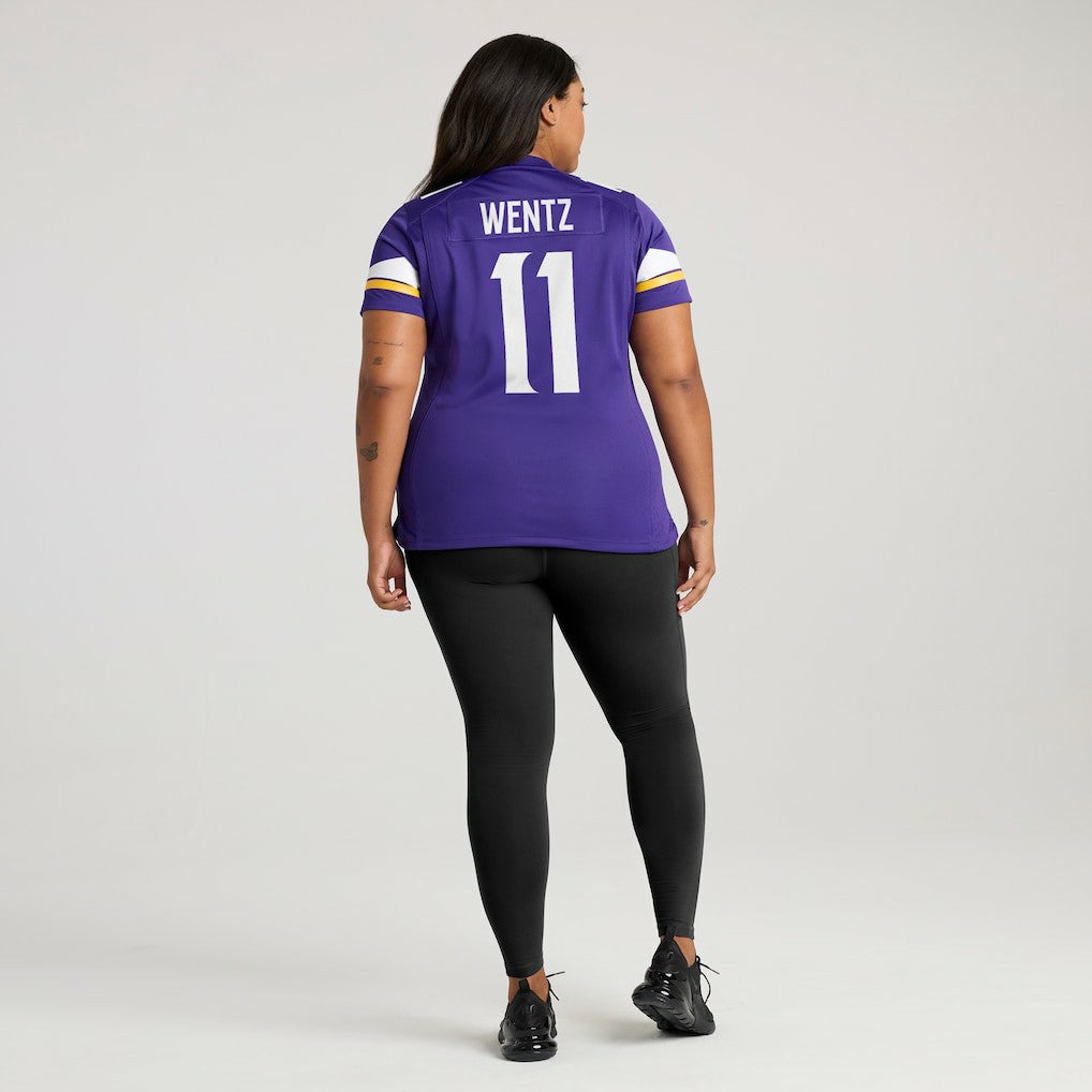 Carson Wentz Minnesota Vikings Women's Team Game Jersey - Purple | Nike for sale