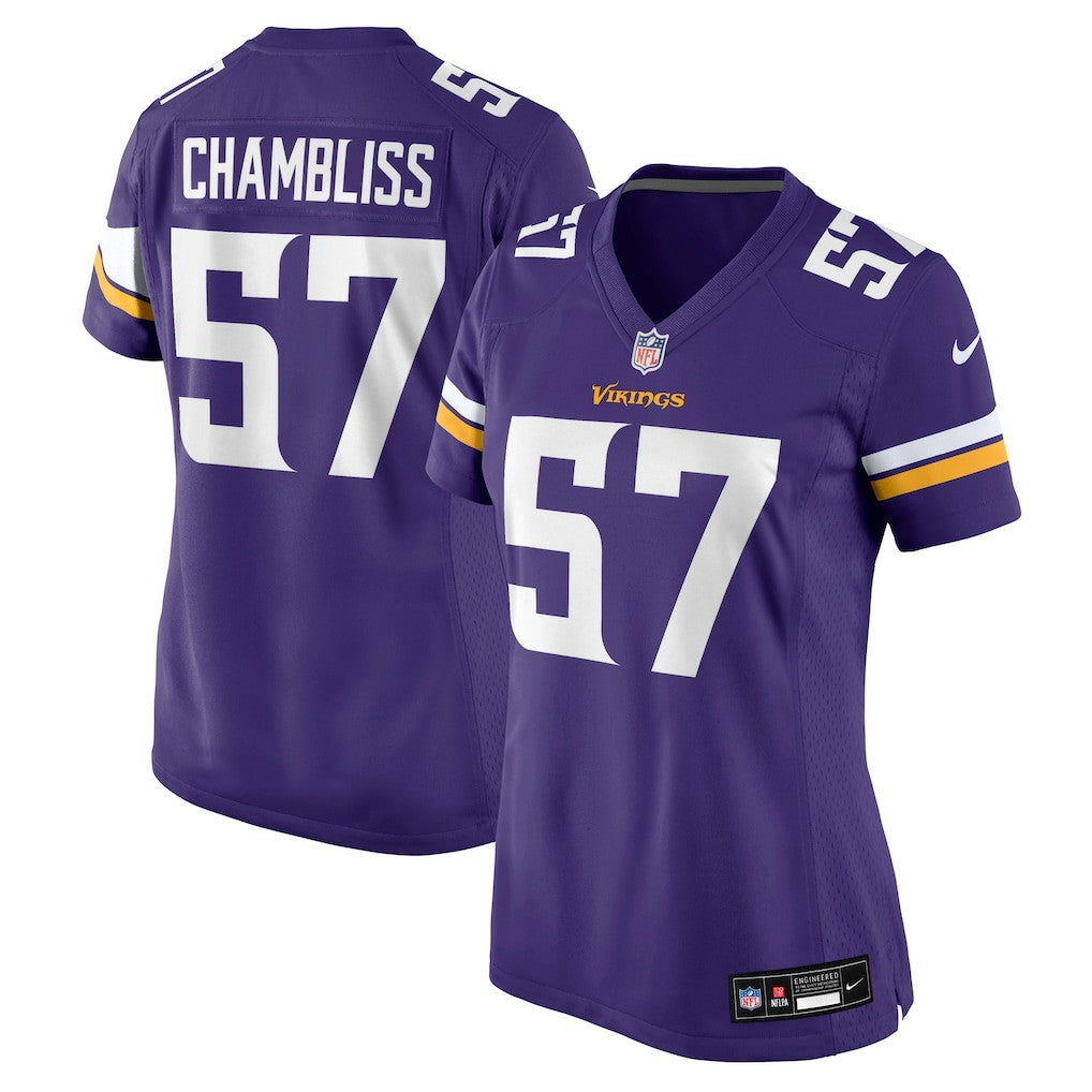 Chaz Chambliss Minnesota Vikings Women's Team Game Jersey - Purple | Nike online