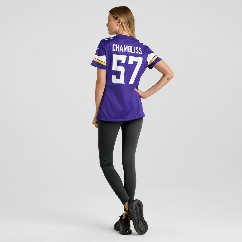Chaz Chambliss Minnesota Vikings Women's Team Game Jersey - Purple | Nike online