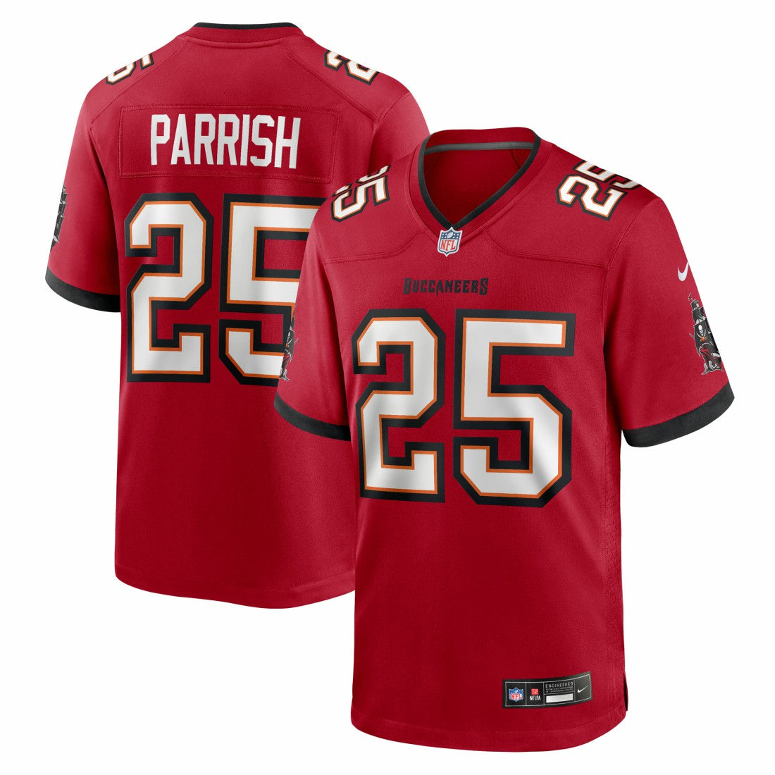 Jacob Parrish Tampa Bay Buccaneers Team Game Jersey - Red | Nike for sale
