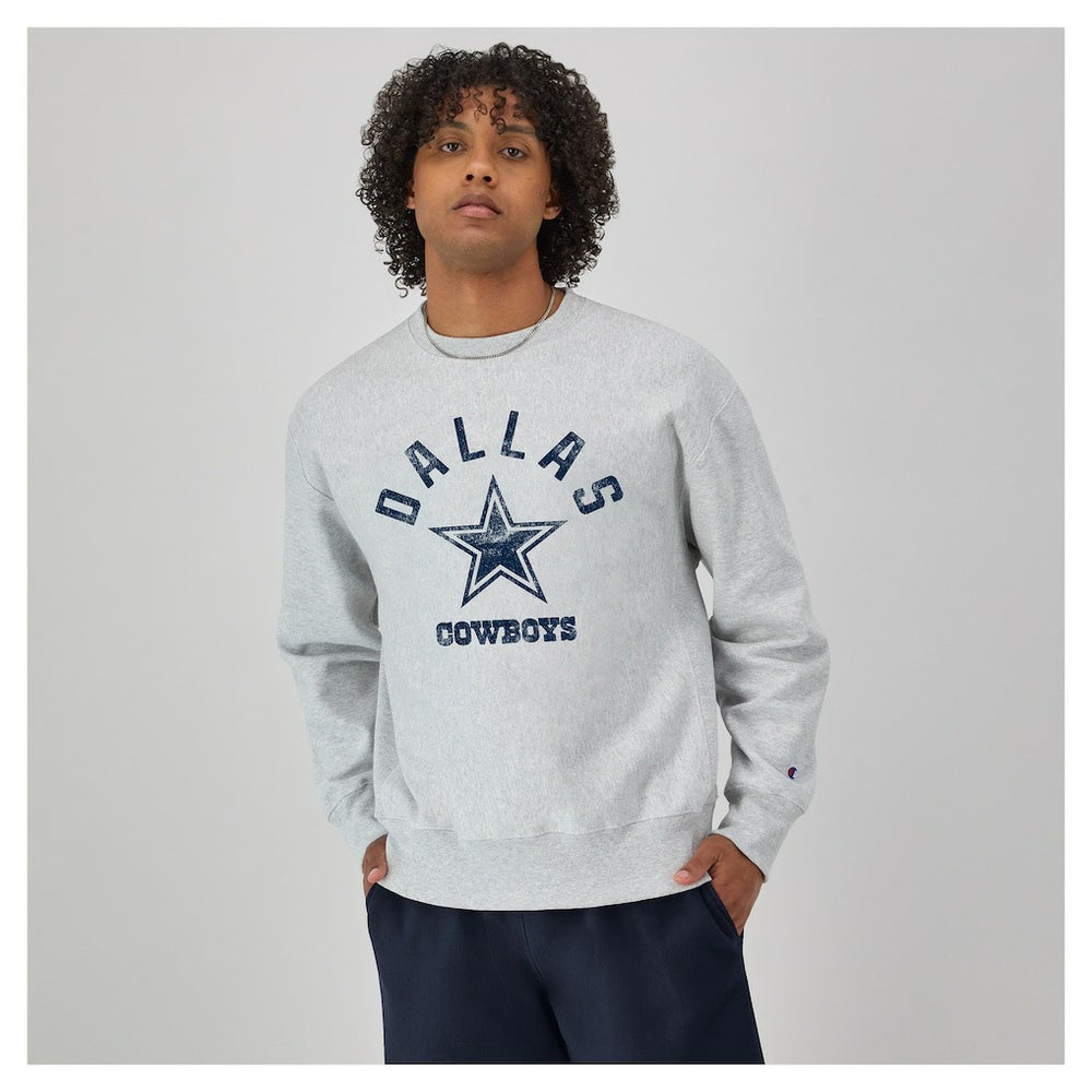 Dallas Cowboys Champion Reverse Weave Fleece Sweatshirt - Heather Gray outlet