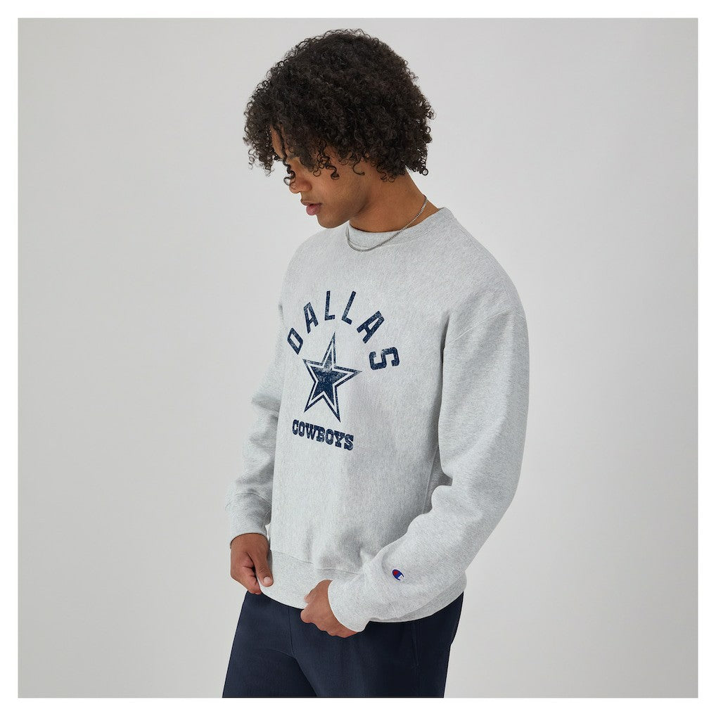 Dallas Cowboys Champion Reverse Weave Fleece Sweatshirt - Heather Gray outlet