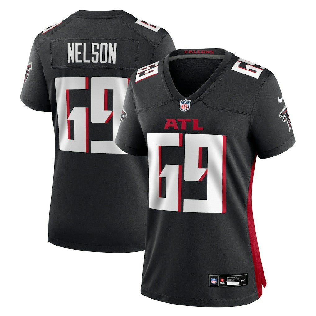 Jack Nelson Atlanta Falcons Women's Team Game Jersey - Black | Nike discount