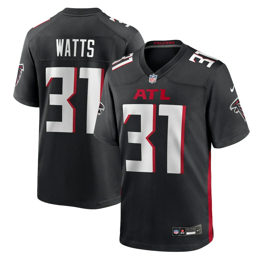Xavier Watts Atlanta Falcons Team Game Jersey - Black | Nike for sale