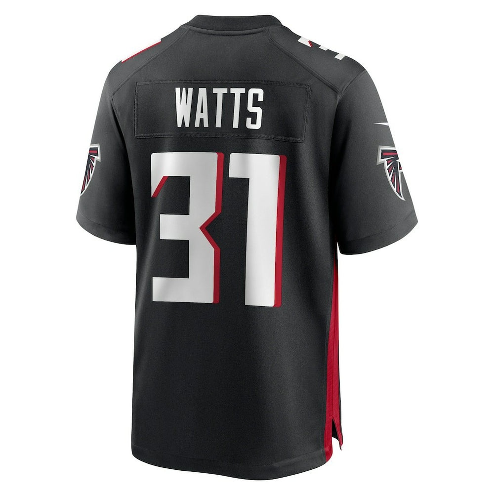 Xavier Watts Atlanta Falcons Team Game Jersey - Black | Nike for sale