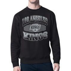 Los Angeles Kings Starter Team Grit Graphic Fleece Pullover Sweatshirt Black