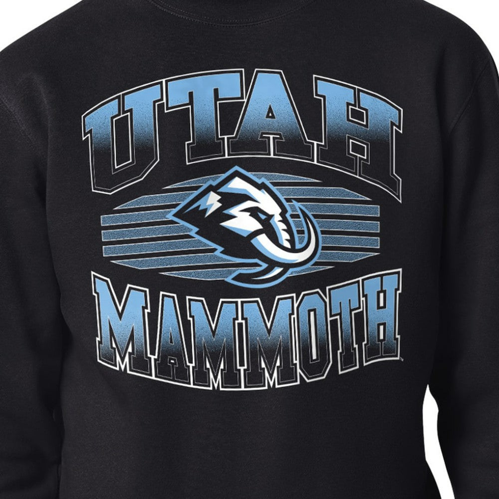 Utah Mammoth Starter Team Grit Graphic Fleece Pullover Sweatshirt Black