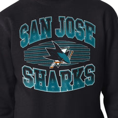 San Jose Sharks Starter Team Grit Graphic Fleece Pullover Sweatshirt Black