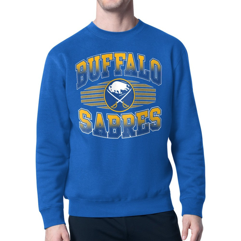 Buffalo Sabres Starter Team Grit Graphic Fleece Pullover Sweatshirt Royal