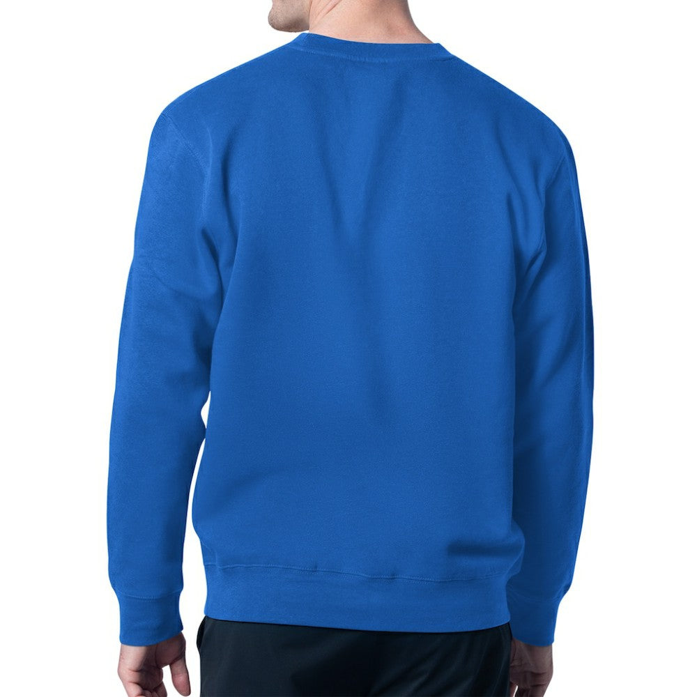 Edmonton Oilers Starter Team Grit Graphic Fleece Pullover Sweatshirt Royal