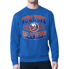 New York Islanders Starter Team Grit Graphic Fleece Pullover Sweatshirt Royal