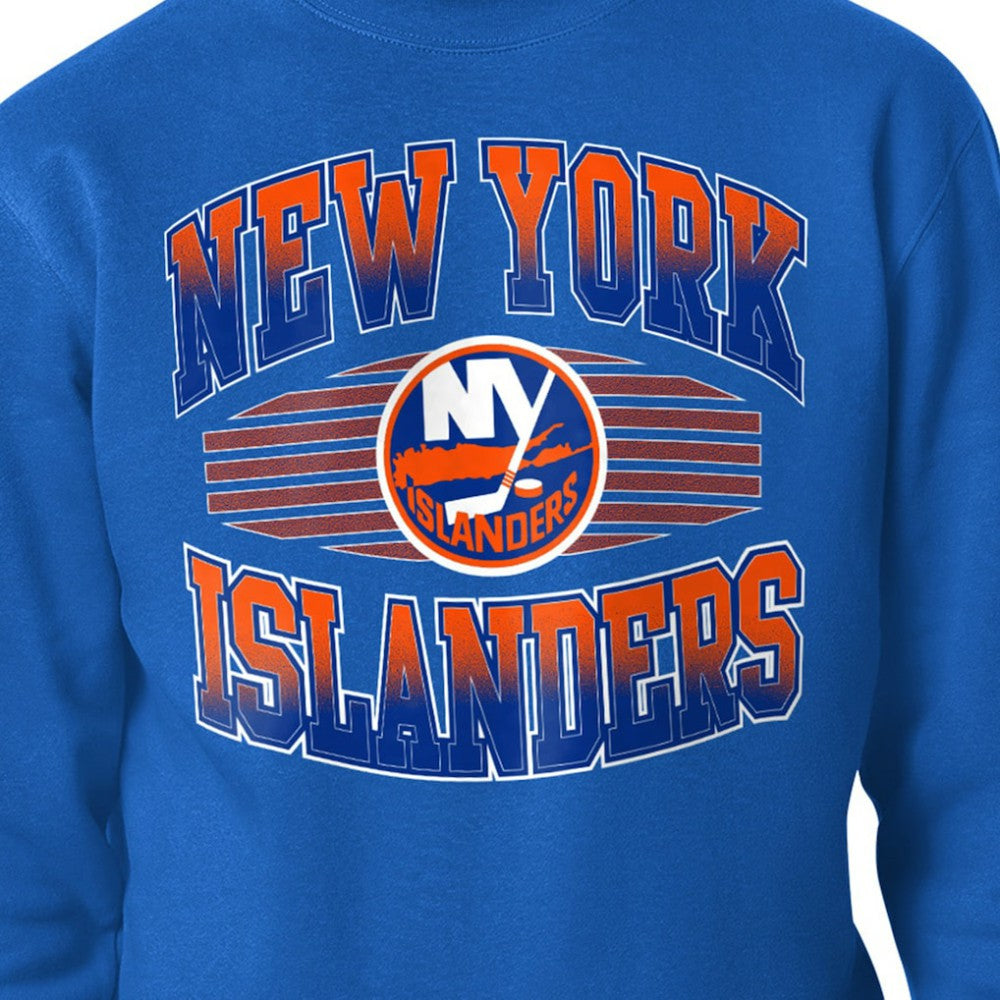 New York Islanders Starter Team Grit Graphic Fleece Pullover Sweatshirt Royal