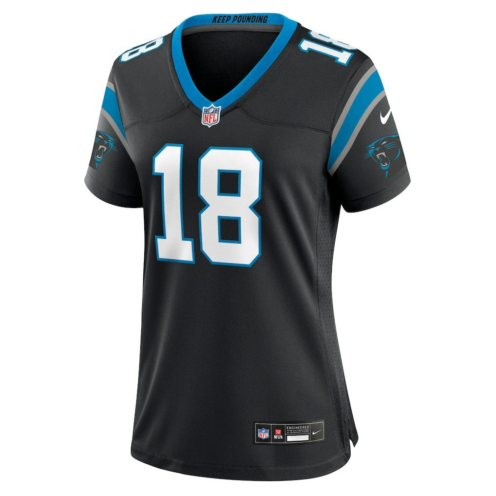 Jalen Coker Carolina Panthers Women's Team Game Jersey - Black | Nike online