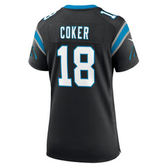 Jalen Coker Carolina Panthers Women's Team Game Jersey - Black | Nike online