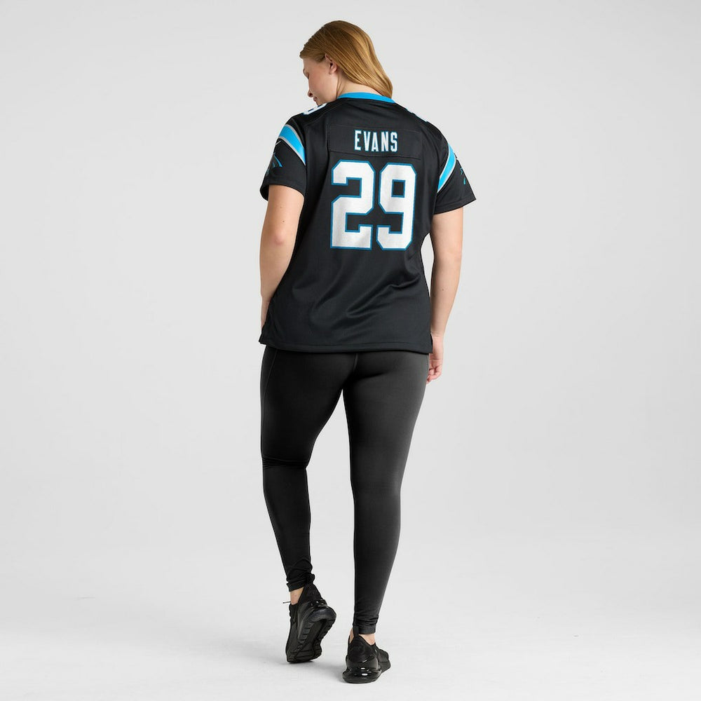 Akayleb Evans Carolina Panthers Women's Team Game Jersey - Black | Nike cheap