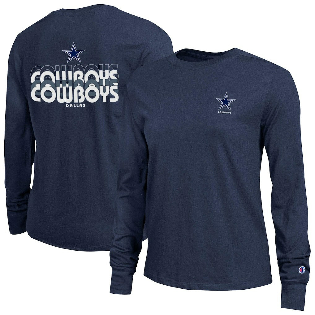 Dallas Cowboys Champion Women's Core Long-Sleeve T-Shirt - Navy sale