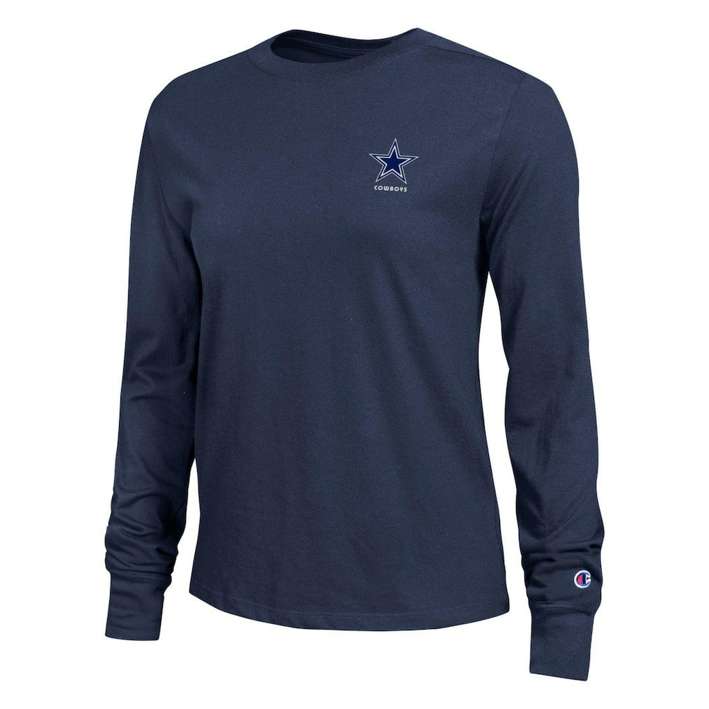 Dallas Cowboys Champion Women's Core Long-Sleeve T-Shirt - Navy sale