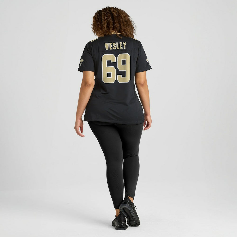 Barry Wesley New Orleans Saints Women's Team Game Jersey - Black | Nike for sale