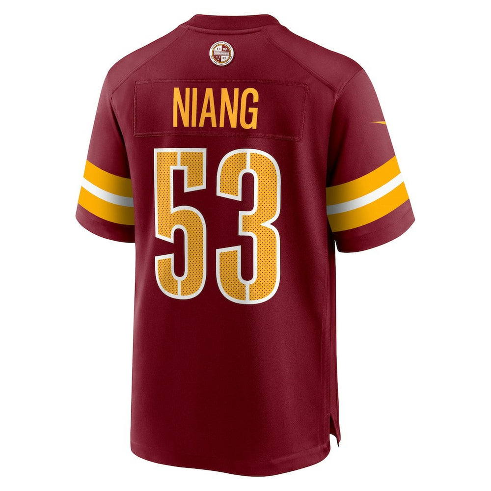 Lucas Niang Washington Commanders Team Game Jersey - Burgundy | Nike for sale