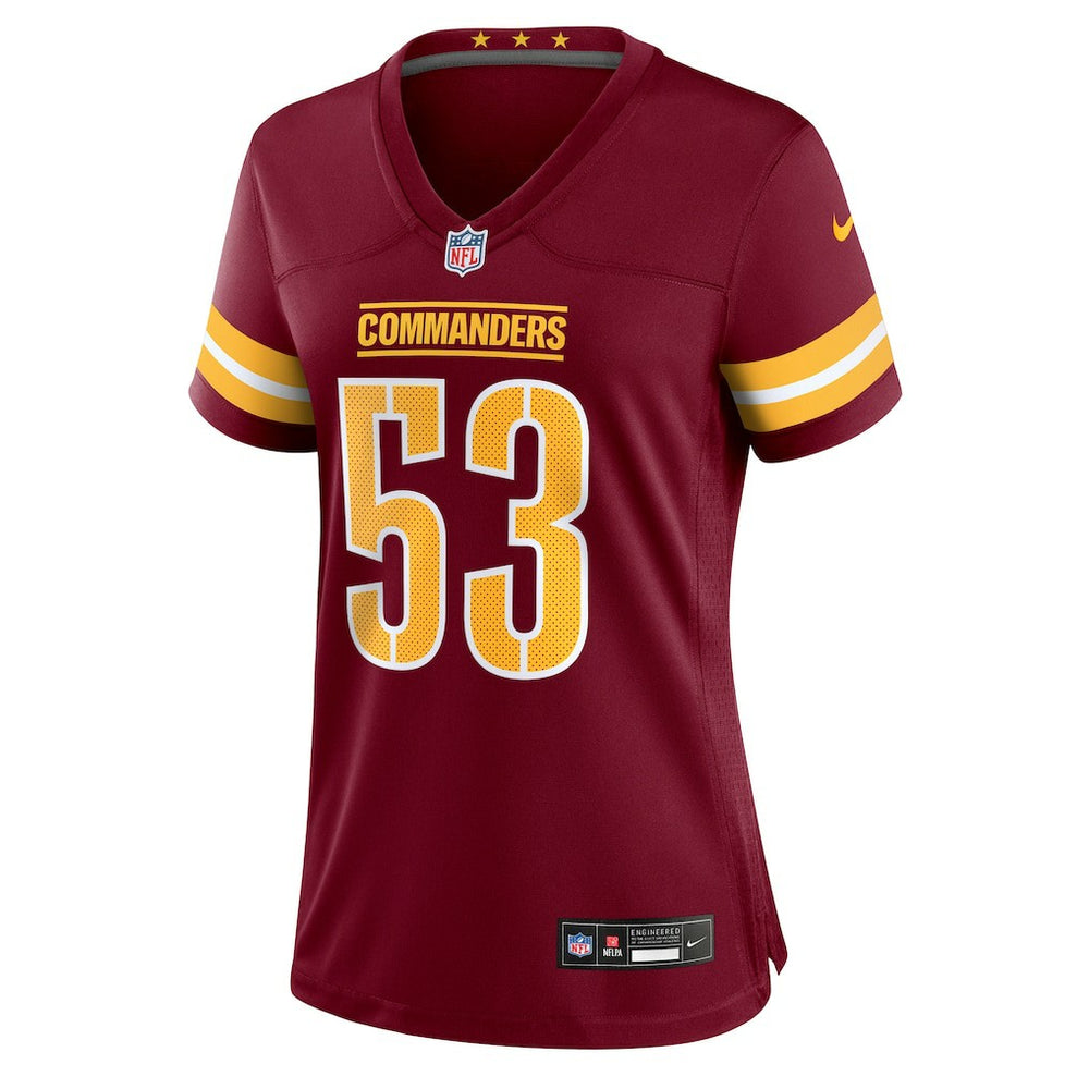 Lucas Niang Washington Commanders Women's Team Game Jersey - Burgundy | Nike online