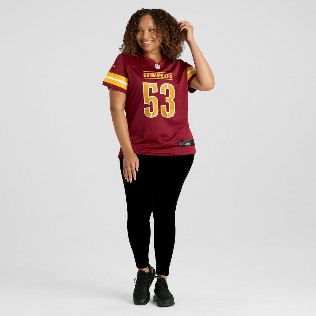 Lucas Niang Washington Commanders Women's Team Game Jersey - Burgundy | Nike online