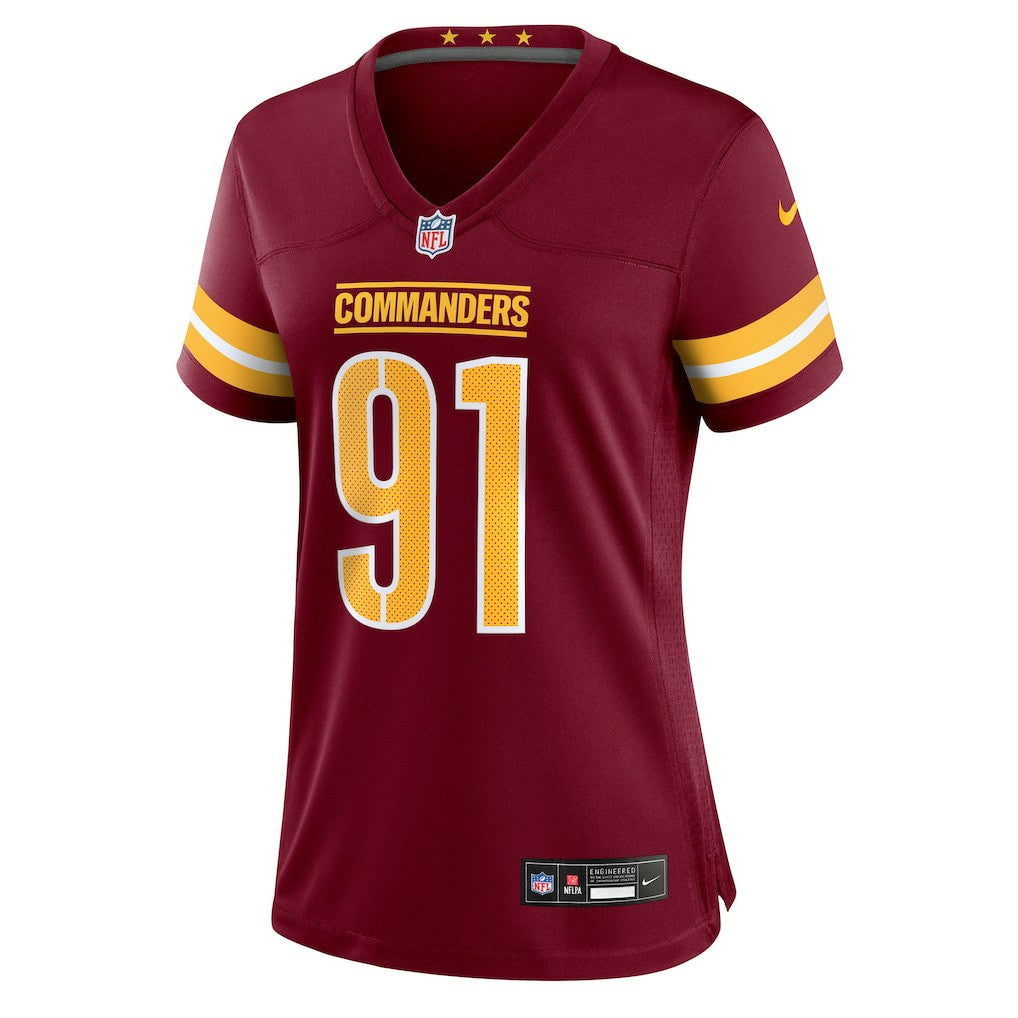 Deatrich Wise Jr. Washington Commanders Women's Team Game Jersey - Burgundy | Nike cheap