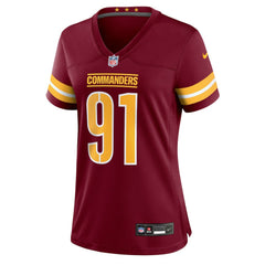 Deatrich Wise Jr. Washington Commanders Women's Team Game Jersey - Burgundy | Nike cheap