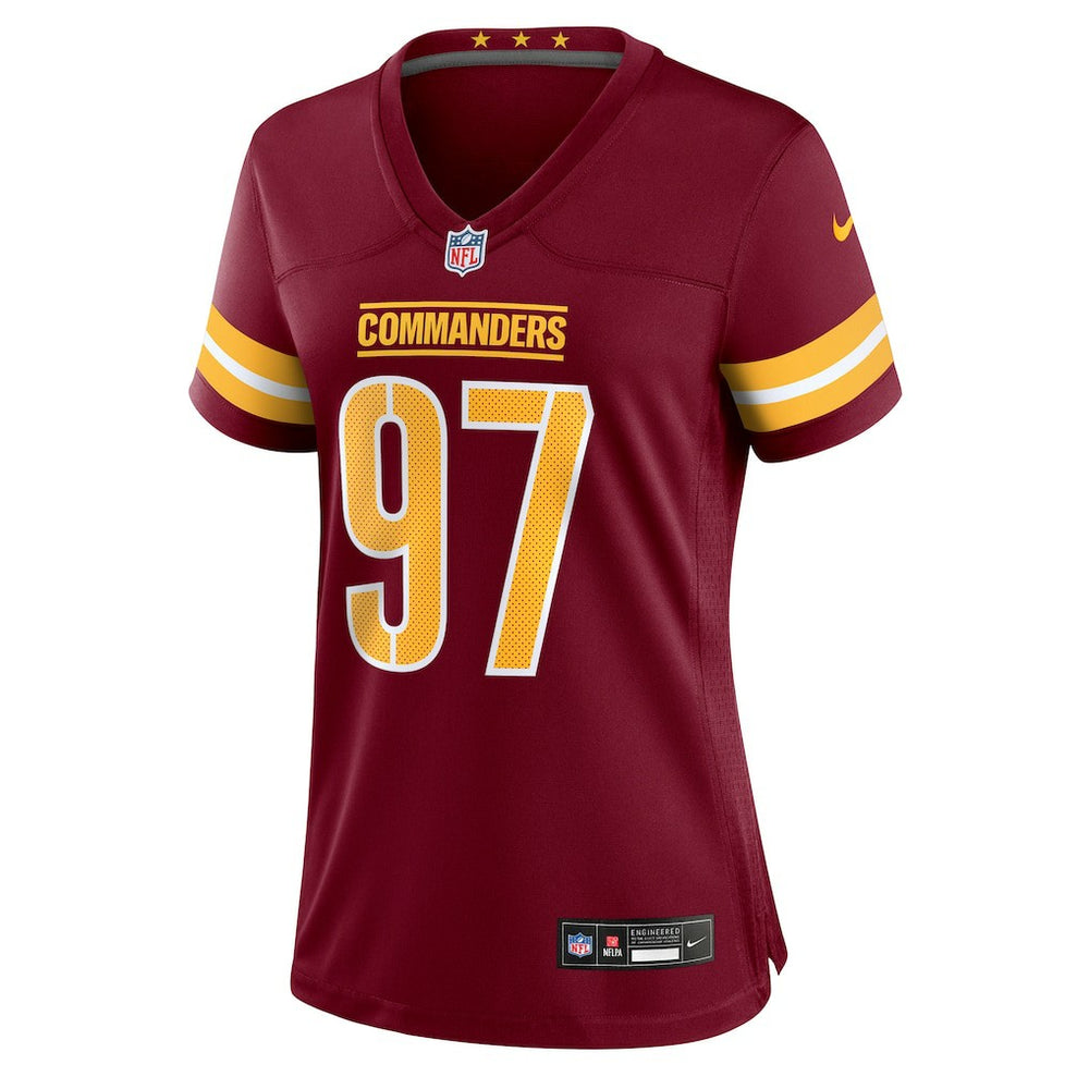 Eddie Goldman Washington Commanders Women's Team Game Jersey - Burgundy | Nike on sale