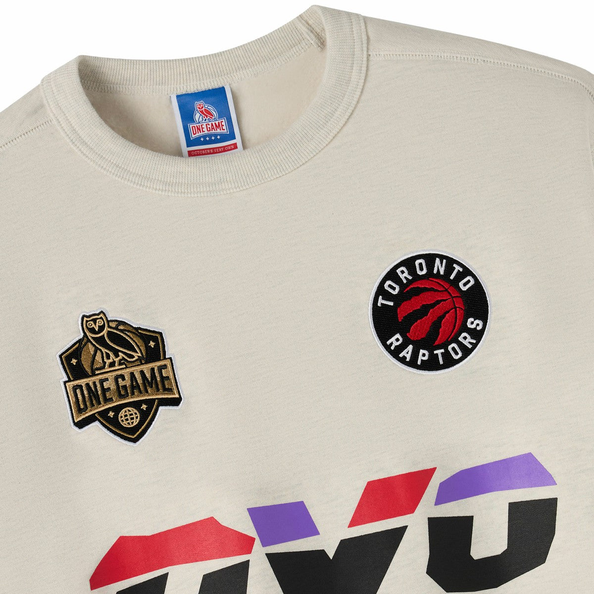 Toronto Raptors OVO x NBA Fleece Sweatshirt - Natural sale
