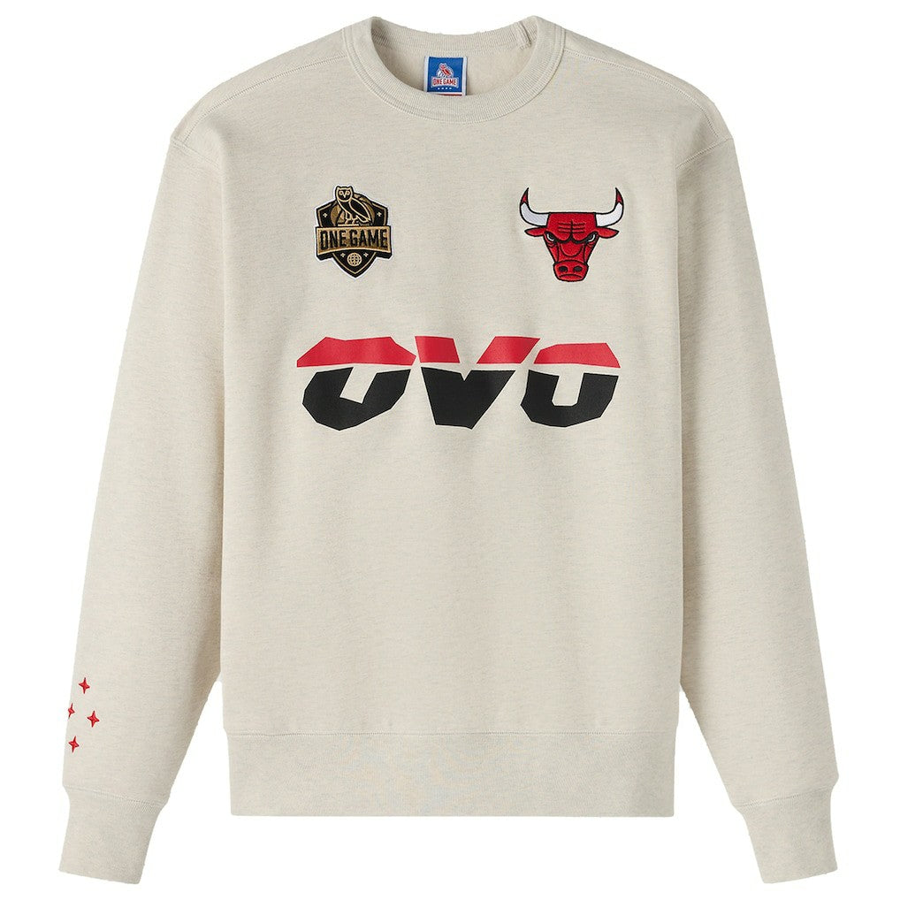 Chicago Bulls OVO x NBA Fleece Sweatshirt - Natural cheap