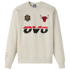 Chicago Bulls OVO x NBA Fleece Sweatshirt - Natural cheap