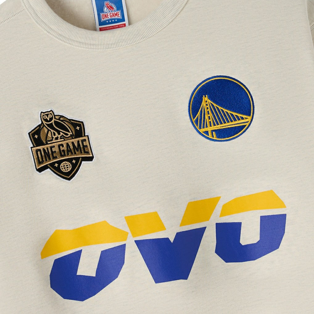 Golden State Warriors OVO x NBA Fleece Sweatshirt sale - Natural on sale