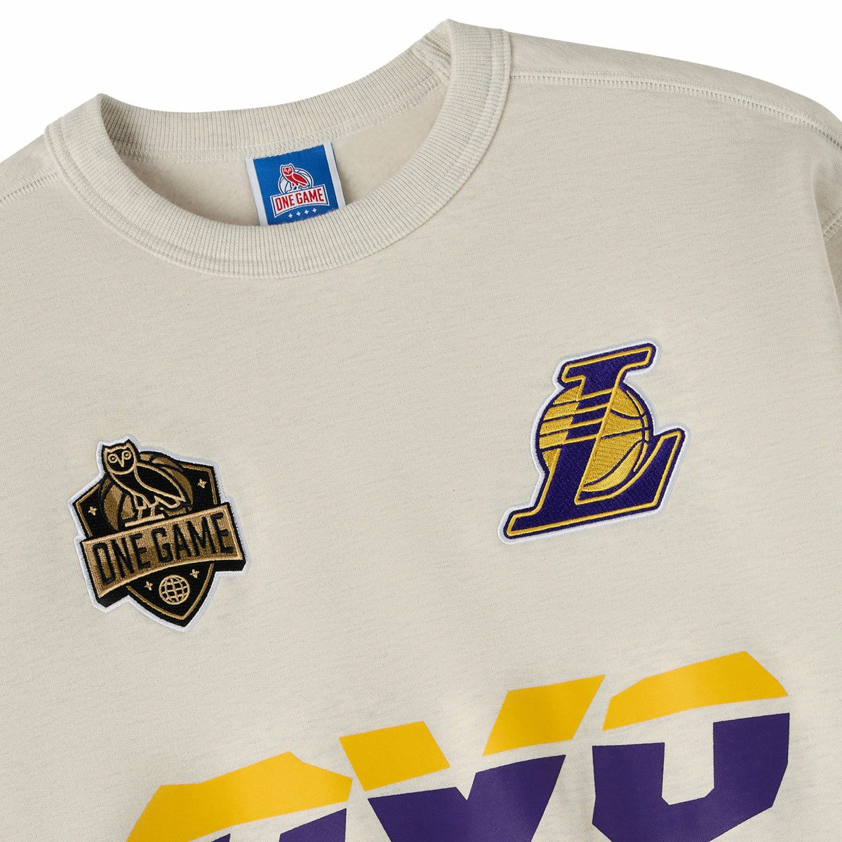 Los Angeles Lakers OVO x NBA Fleece Sweatshirt - Natural shop