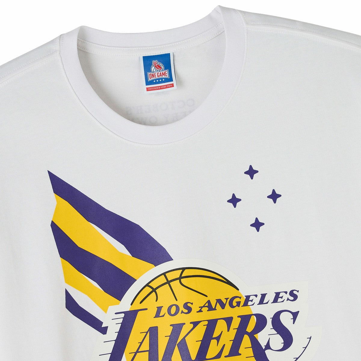 Los Angeles Lakers OVO x NBA Heavyweight T-Shirt - White cheap
