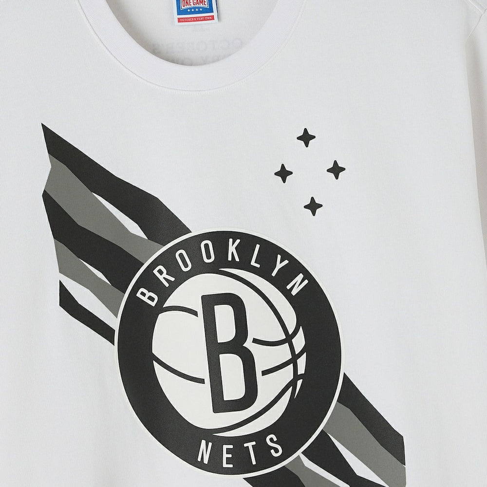 Brooklyn Nets OVO x NBA Heavyweight T-Shirt - White cheap