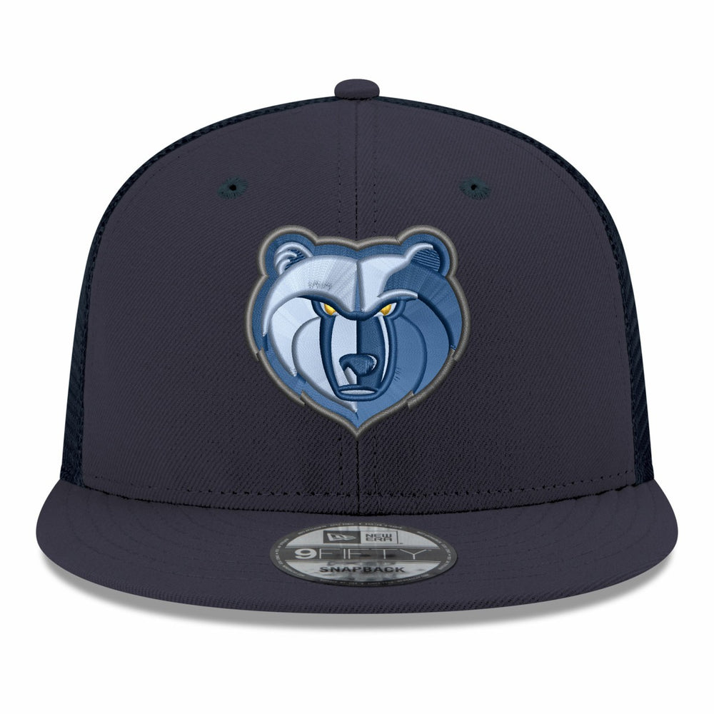 Memphis Grizzlies Core Logo Meshback 9FIFTY Snapback Hat - Navy | New Era cheap