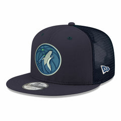 Minnesota Timberwolves Core Logo Meshback 9FIFTY Snapback Hat - Navy | New Era outlet