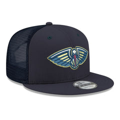 New Orleans Pelicans Core Logo Meshback 9FIFTY Snapback Hat - Navy | New Era outlet